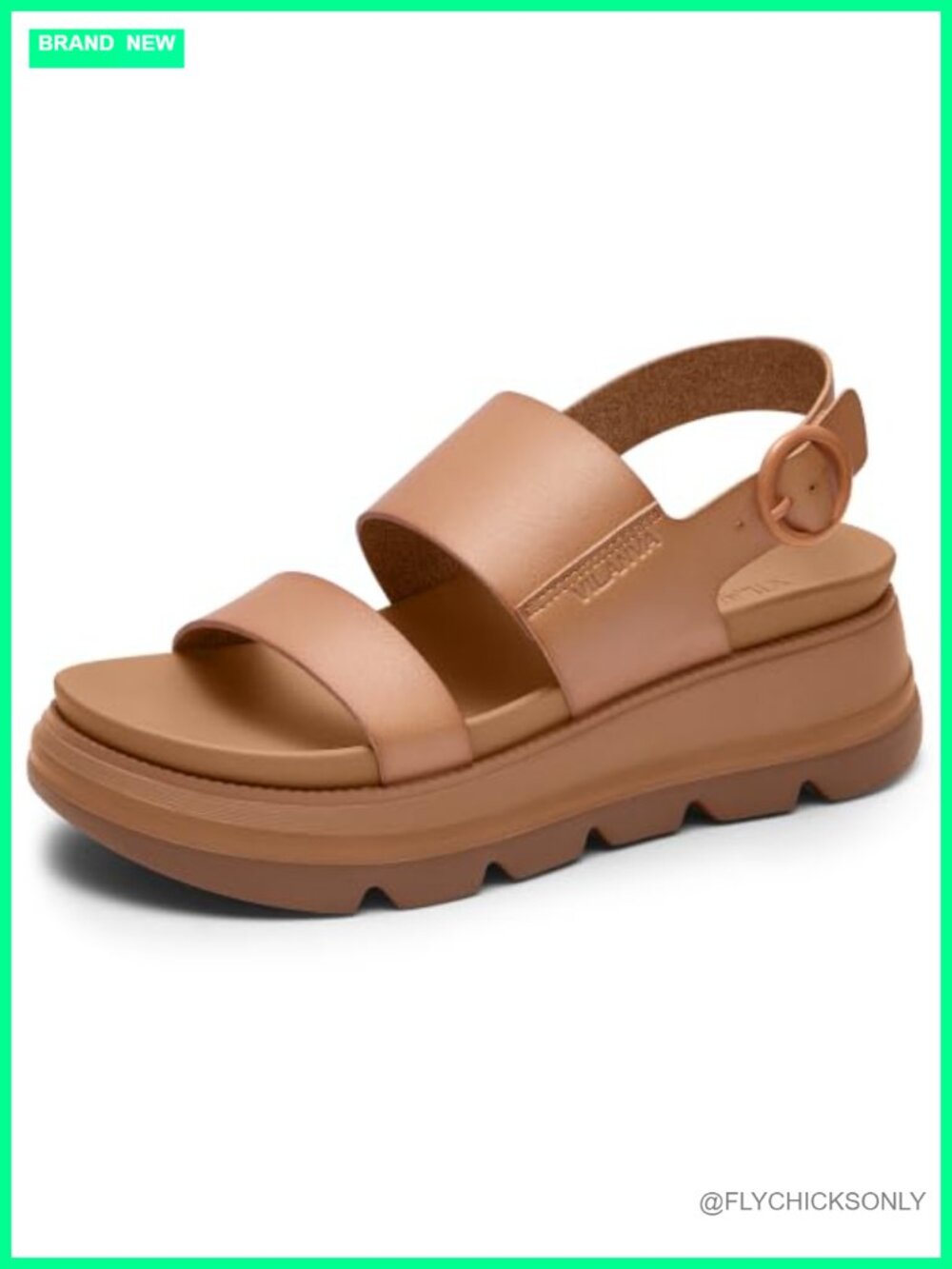 Womens Platform Walking Sandals PU Insole Low Wedge Buckle Closure Arch Support